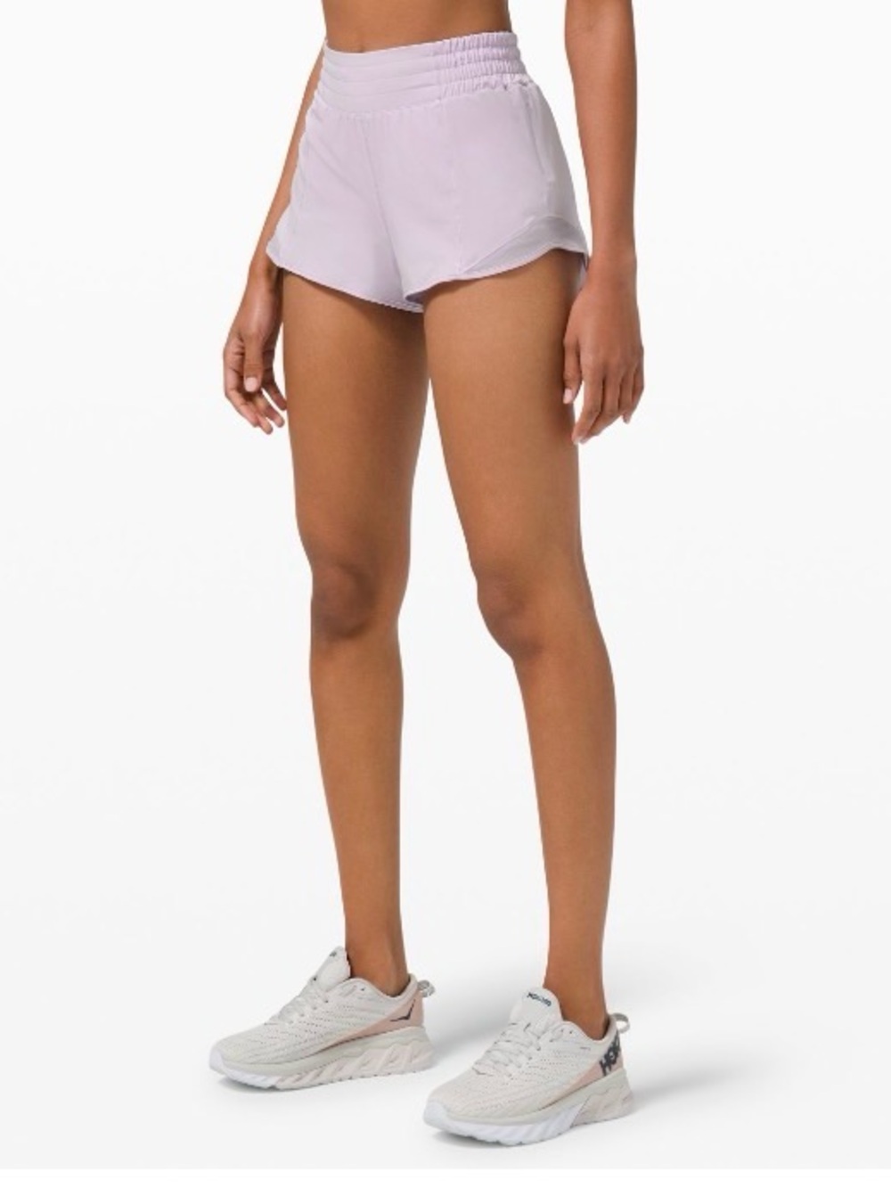 Lululemon Lavender Dew Hotty Hot High-Rise Lined Shorts 2.5 | Size 6